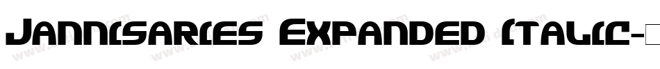 Jannisaries Expanded Italic字体转换